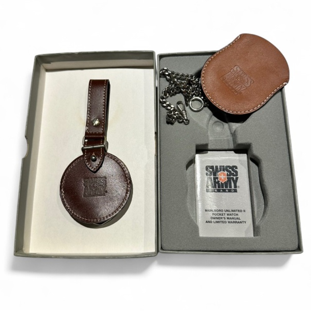 Vintage Marlboro Unlimited Swiss Army Pocket Watch - Picture 2 of 5